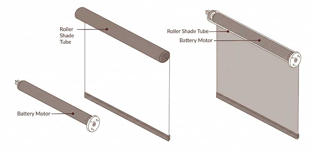 Battery Powered Roller Shade