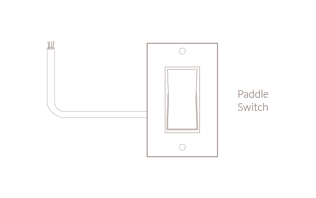 Paddle Switch Somfy Hardwired