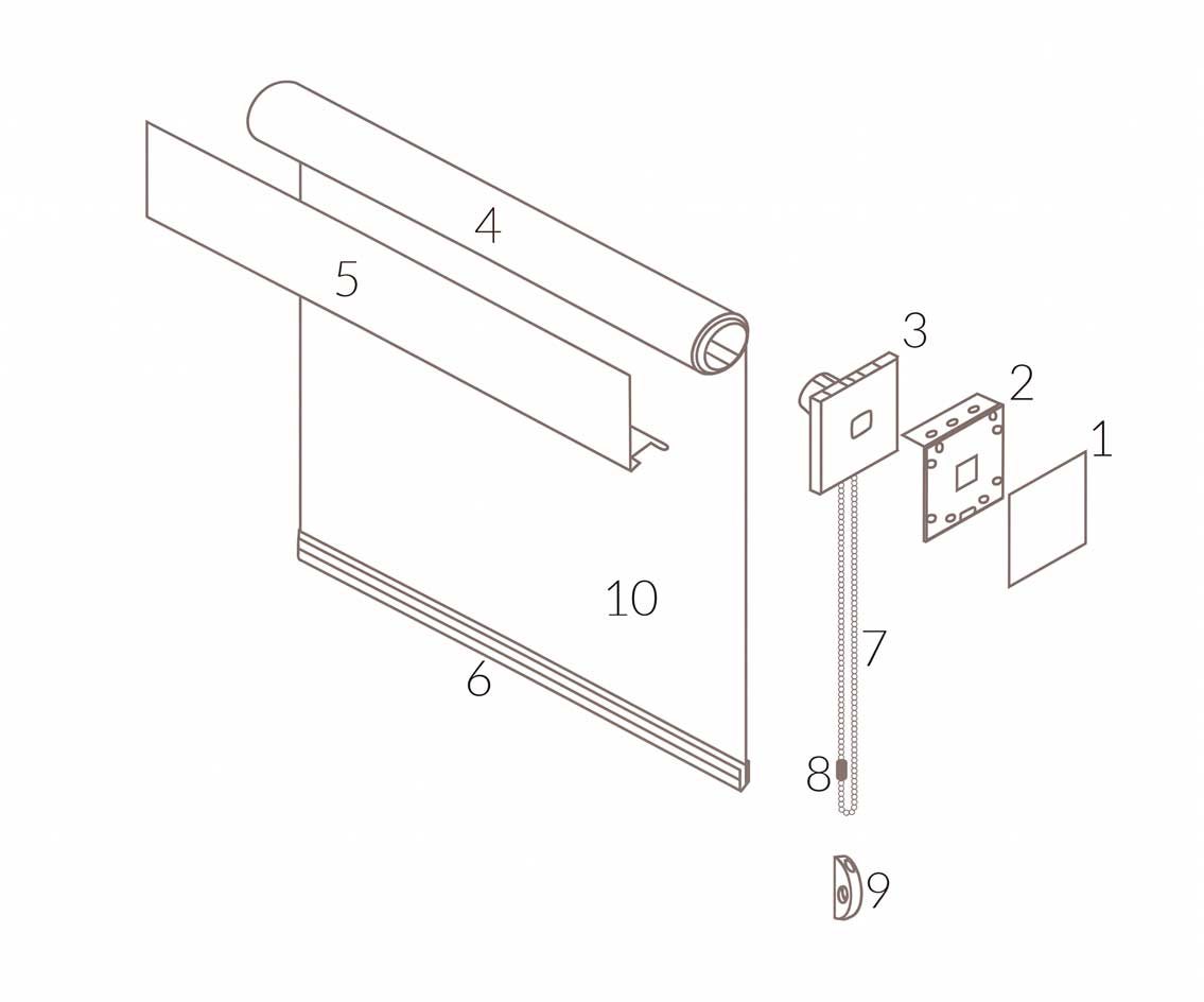 Roller Shade Diagram