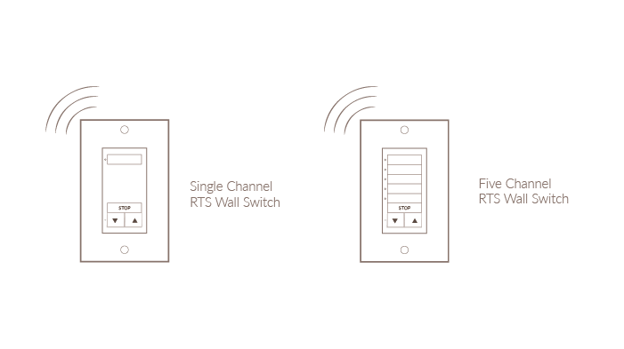 Somfy Wireless Wall Switch Options