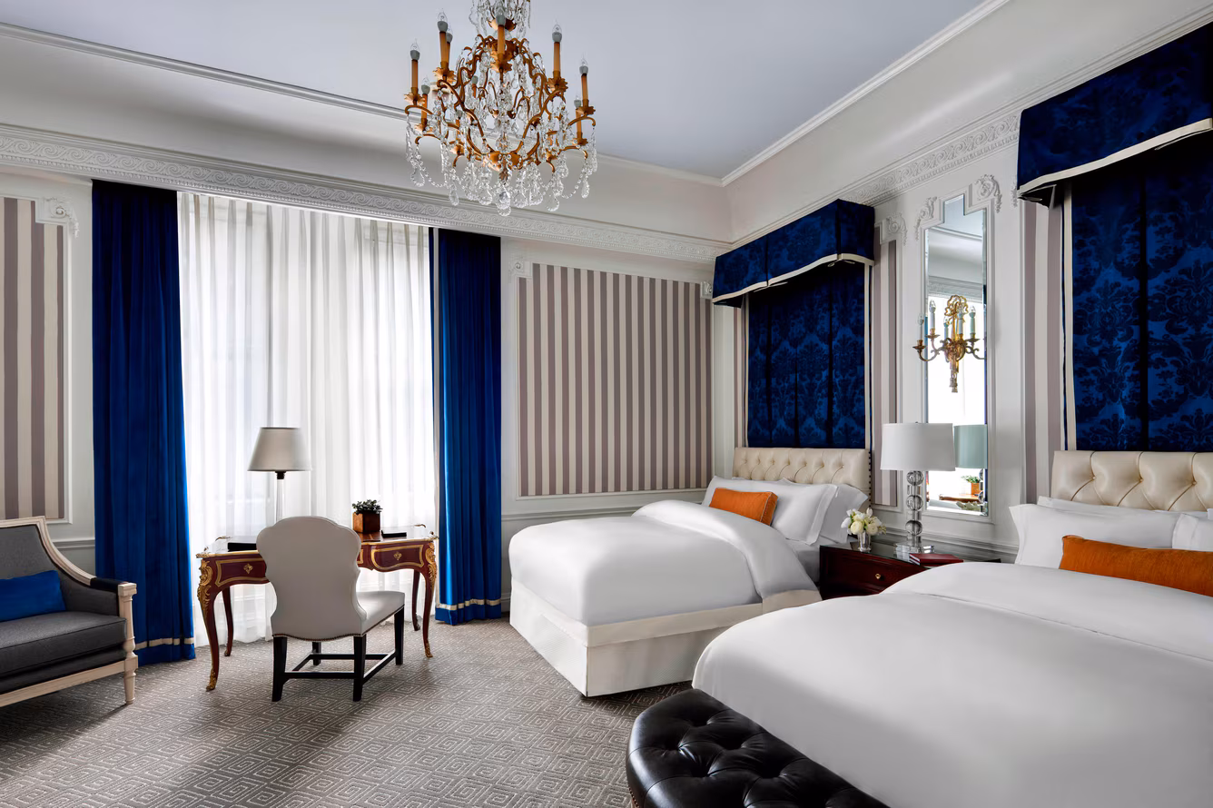 Upholstery work at the St. Regis New York