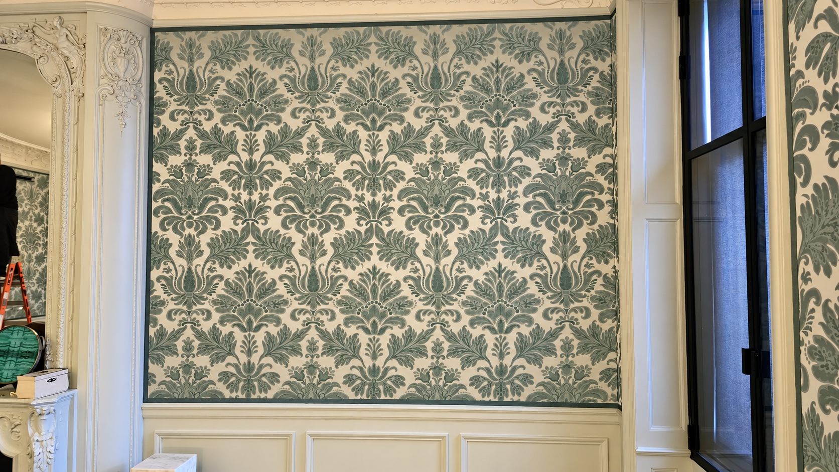 Wall Upholstery in a Classical New York Residence